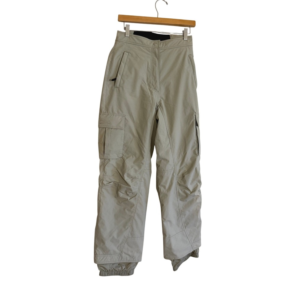 Obermeyer Womens Sage Gray Cargo Ski snowboarding High Waist Snow Pants Size 6